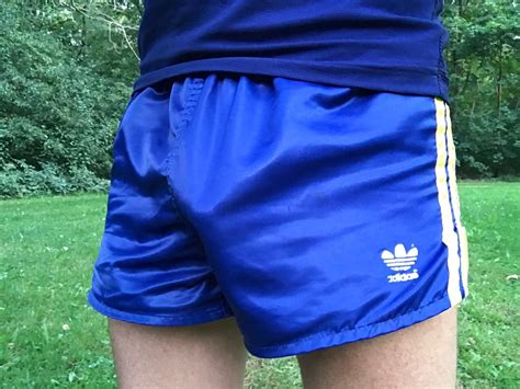 boys in adidas nylon shorts